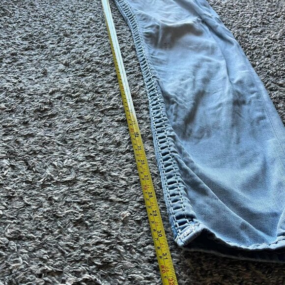 True Religion Light Blue Distressed Denim Jeans Mens 30 Midrise Relaxed Slim Fit - Picture 5 of 8